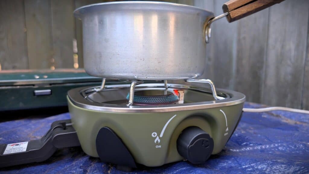 BODEGA 2 Burner Foldable Camping Stove Review 5 Portable BODEGA 2 Burner Foldable Camping Stove with compact design and adjustable heat control, ideal for outdoor cooking and camping trips.