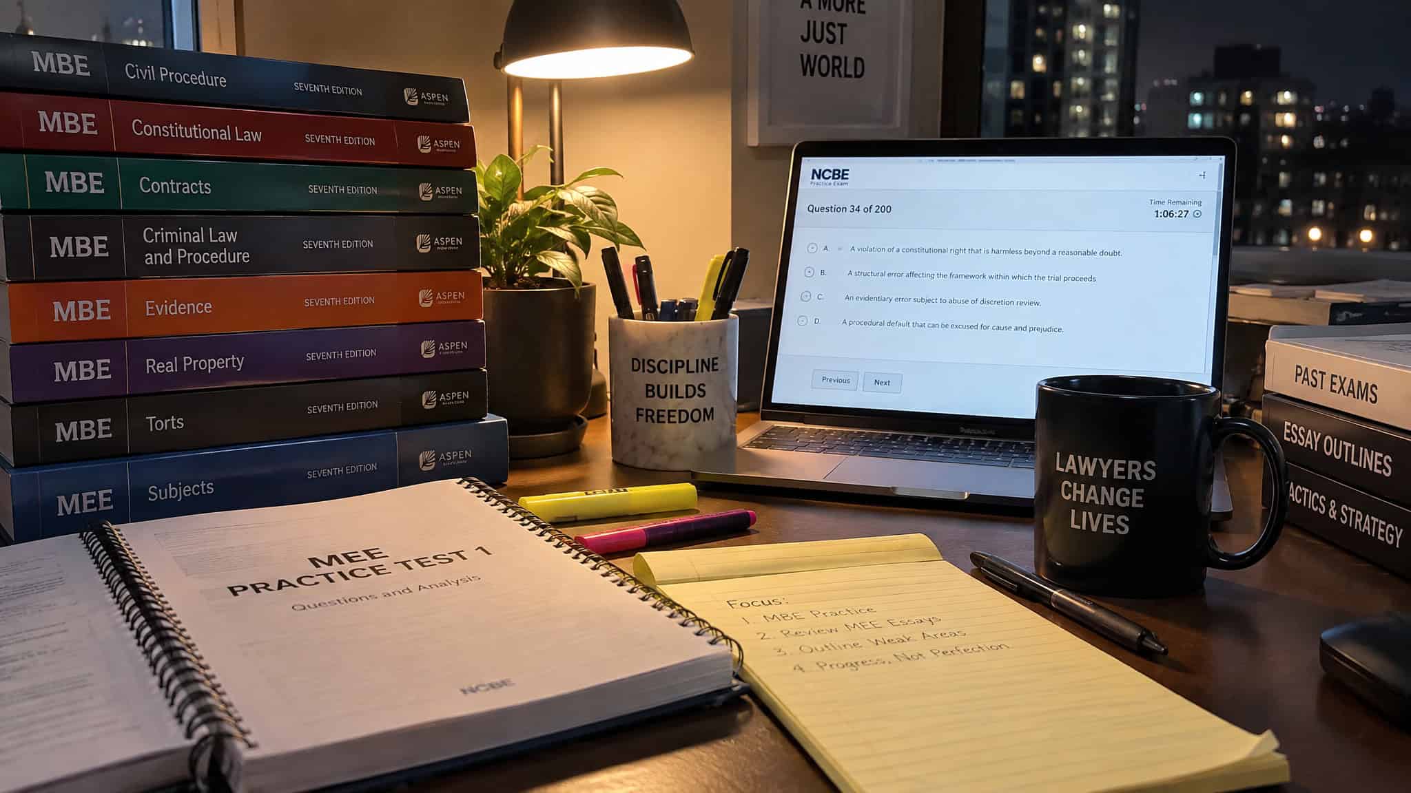 How to Become a Personal Injury Lawyer: The 7-9 Year Roadmap From LSAT to First Contingency Case 3 Bar exam and MPRE study prep with review course books and practice tests