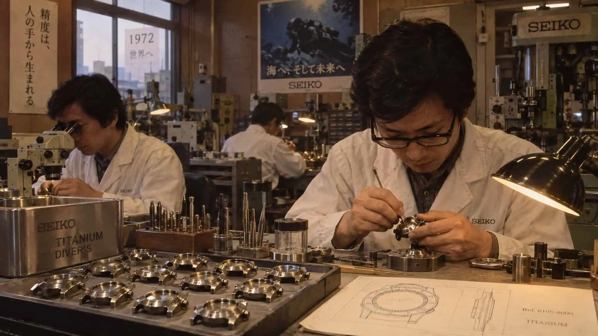 Stainless Steel Watch vs Titanium Watch: What the 70g Seiko Gap Reveals 4 1970s Japanese watchmakers producing the first titanium wristwatches before Swiss adoption