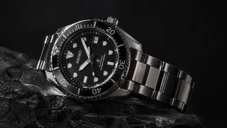 Stainless steel watch on bracelet illustrating weight and nickel allergy drawbacks