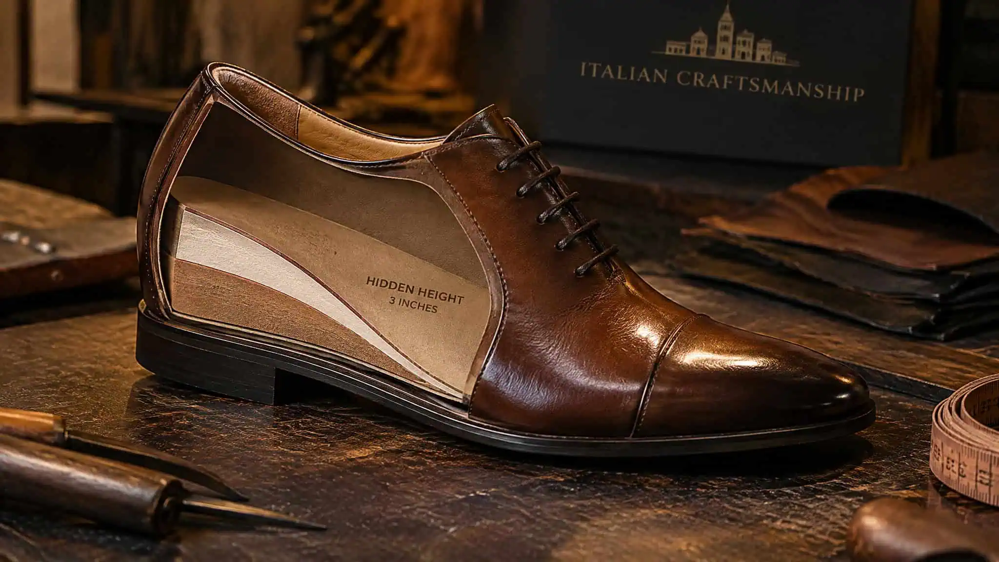 Height Increasing Shoes 4 Inches: What a 4-Inch Lift Really Delivers 3 Hidden wedge construction inside luxury elevator shoes claiming 4 to 6 inches of lift