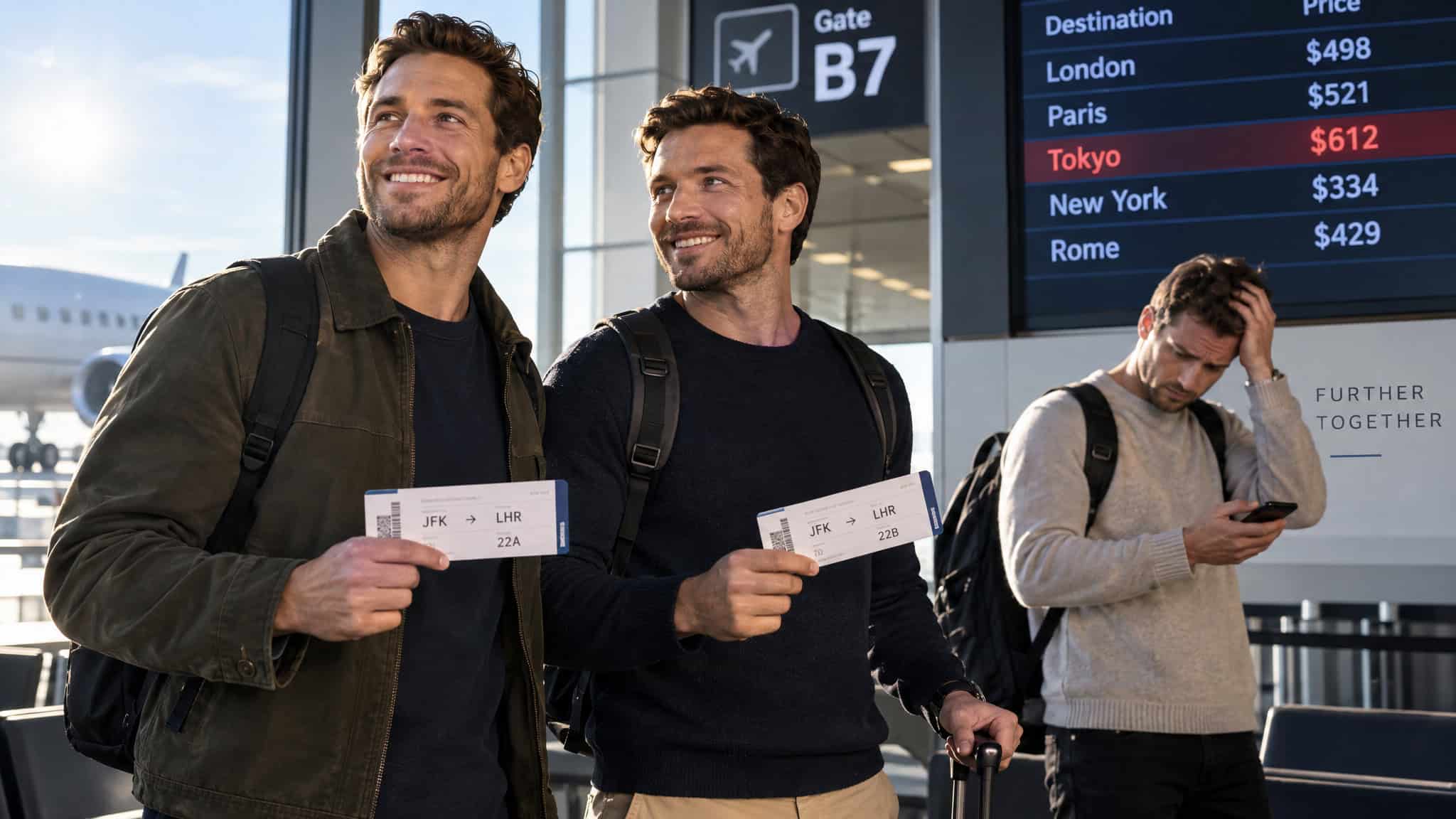 Two travelers booking Delta flights together get a cheaper per-seat fare than a solo passenger