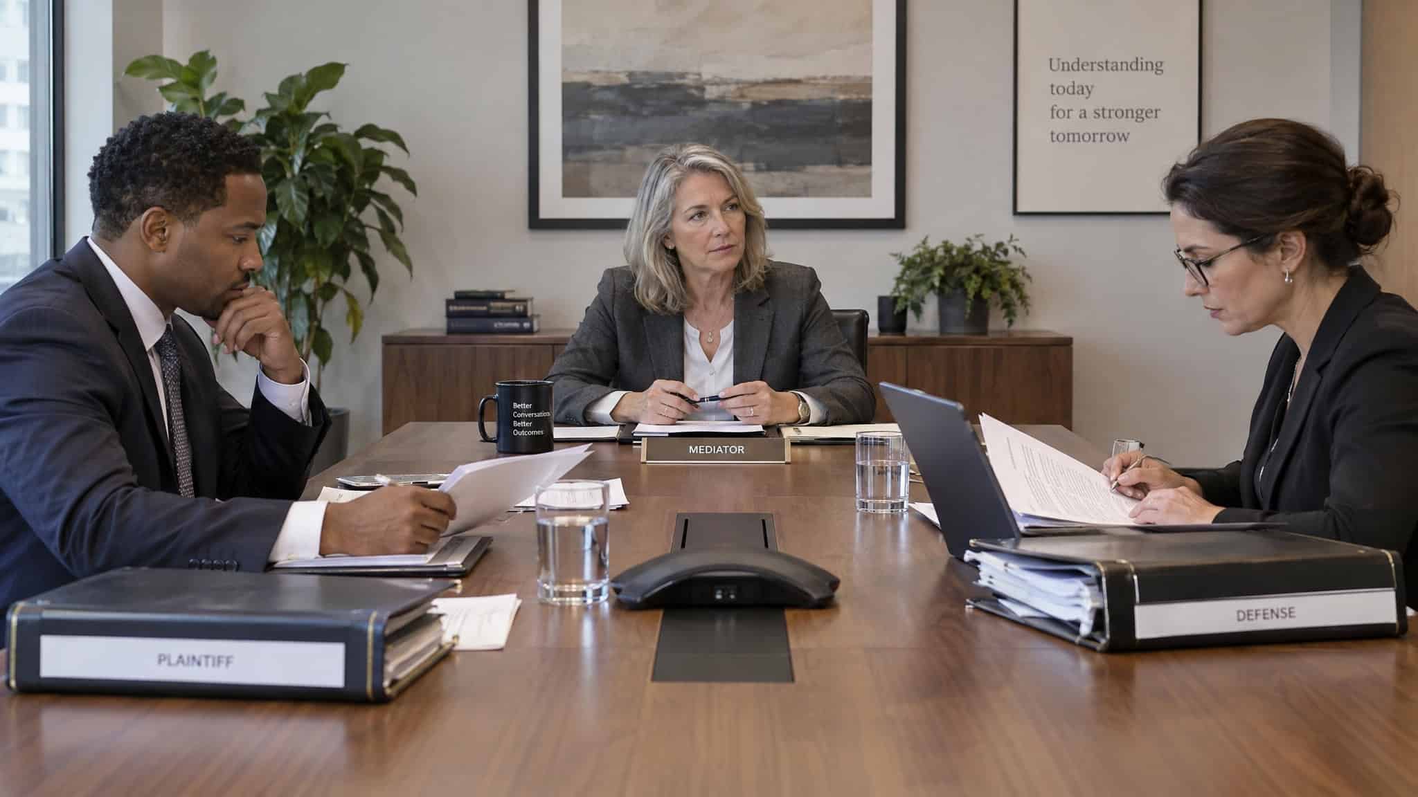What Does a Personal Injury Lawyer Do? Inside the Job, From Investigation to Trial 3 Mediation session where a personal injury lawyer negotiates settlement without going to trial