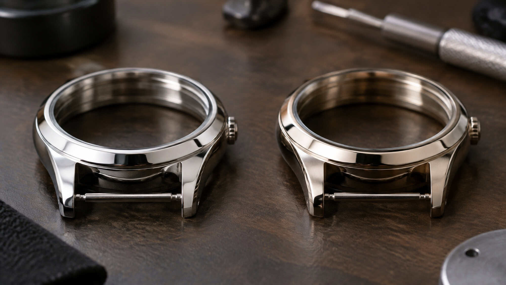 Are Rolex Watches Stainless Steel? Why Rolex Uses 904L Oystersteel, Not 316L 2 Oystersteel 904L and 316L steel watch cases compared by polish and finish