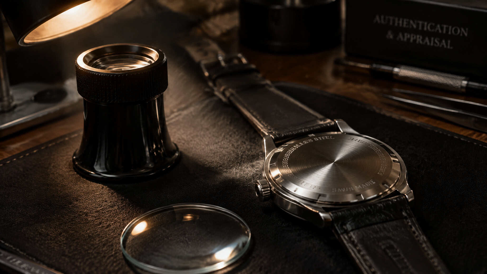 Are Rolex Watches Stainless Steel? Why Rolex Uses 904L Oystersteel, Not 316L 4 Checking a stainless steel Rolex caseback and crystal with a loupe for authenticity