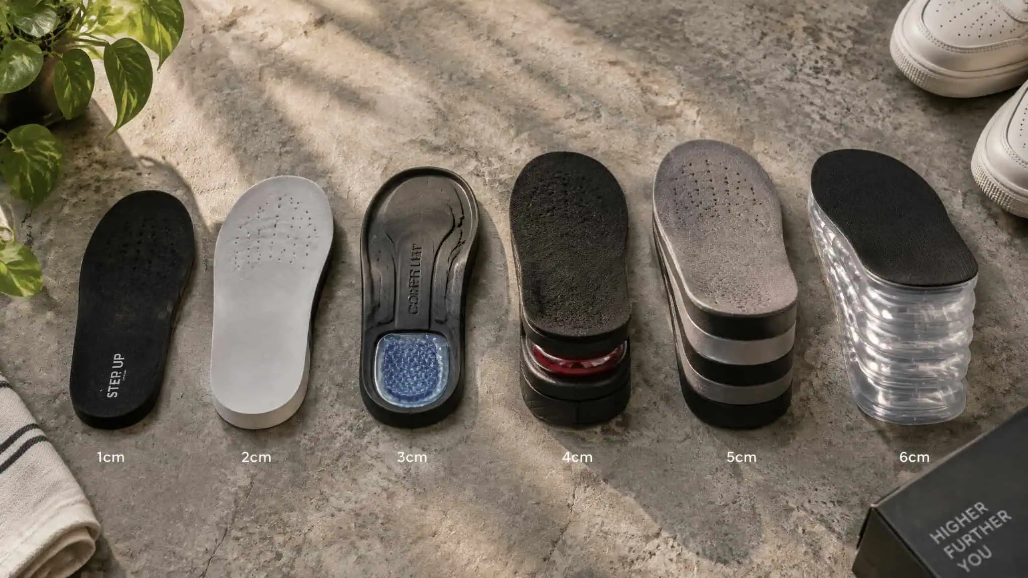 Height Increase Insoles (Shoe Lifts): 6 Best Picks and Why Anything Over 2.5 Inches Backfires 2 Six height increase insole picks lined up showing foam, gel and layered designs
