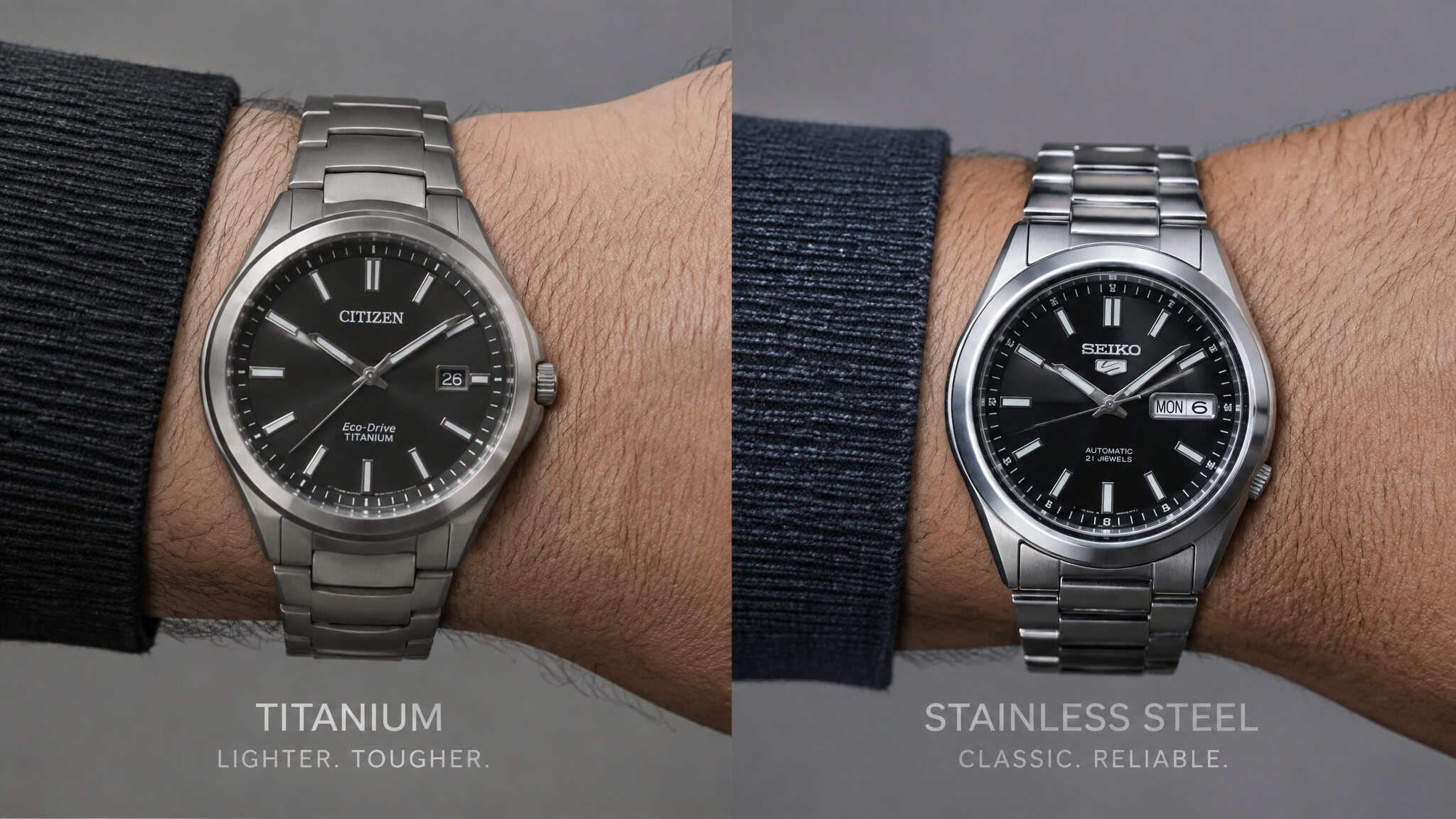 Disadvantages of Stainless Steel Watches: What the Nickel-Release Research Actually Shows 3 Titanium watch versus stainless steel watch choice for nickel-sensitive skin