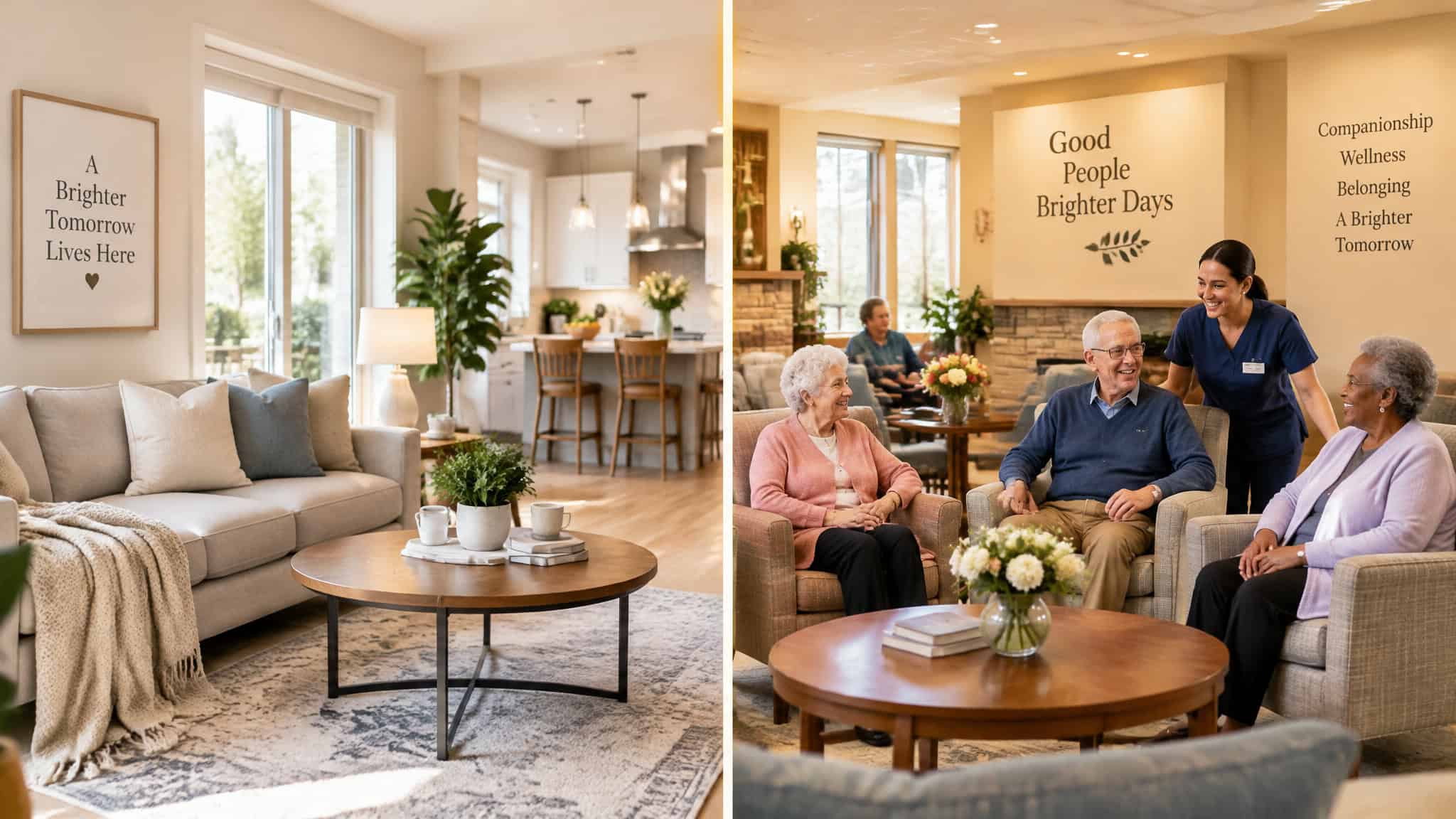 Comparing home care options to assisted living and nursing homes.