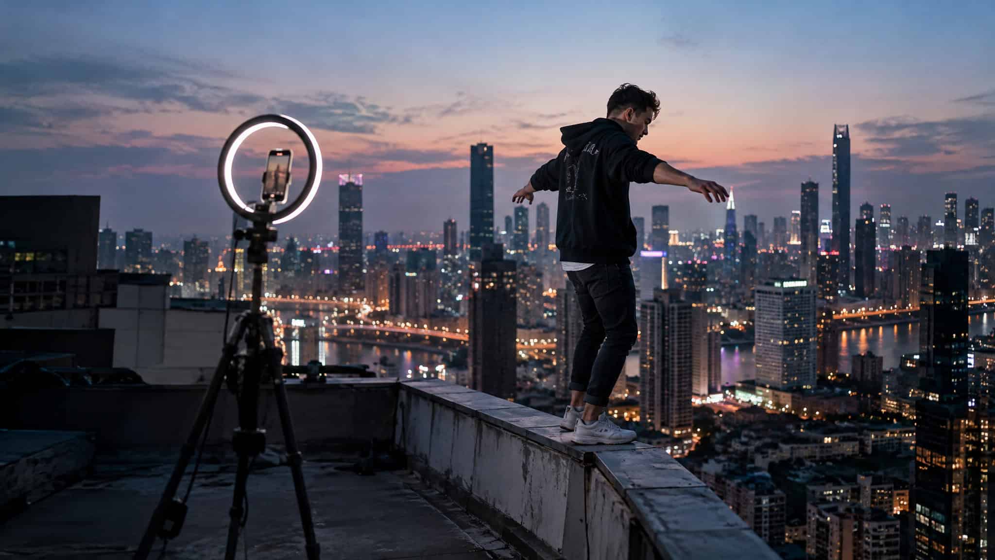 Creator escalating risky content to chase the algorithm, illustrating why influencers keep crossing lines
