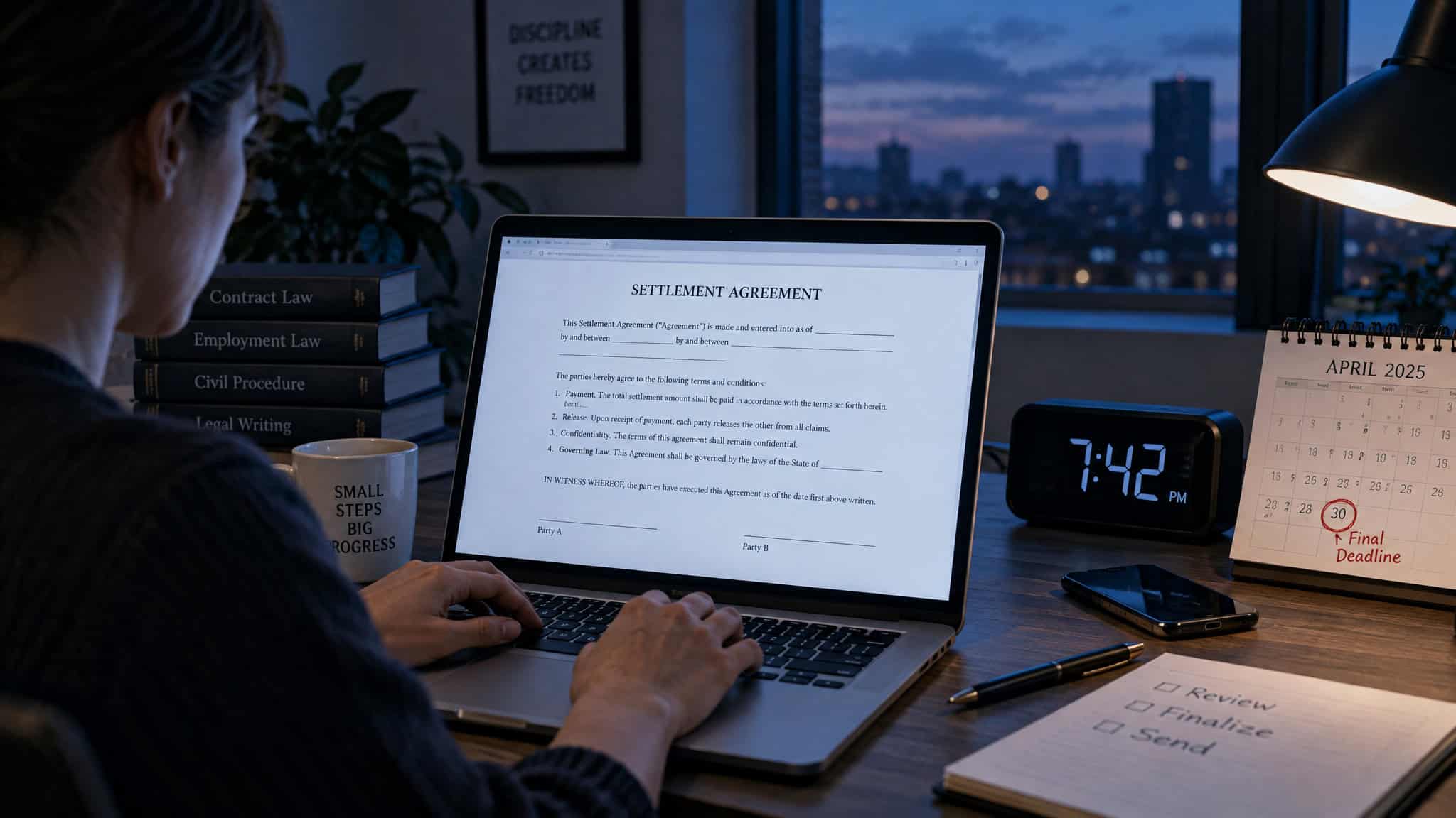 Creator reviewing a DMCA counter-notice deadline before deciding whether to pursue legal action