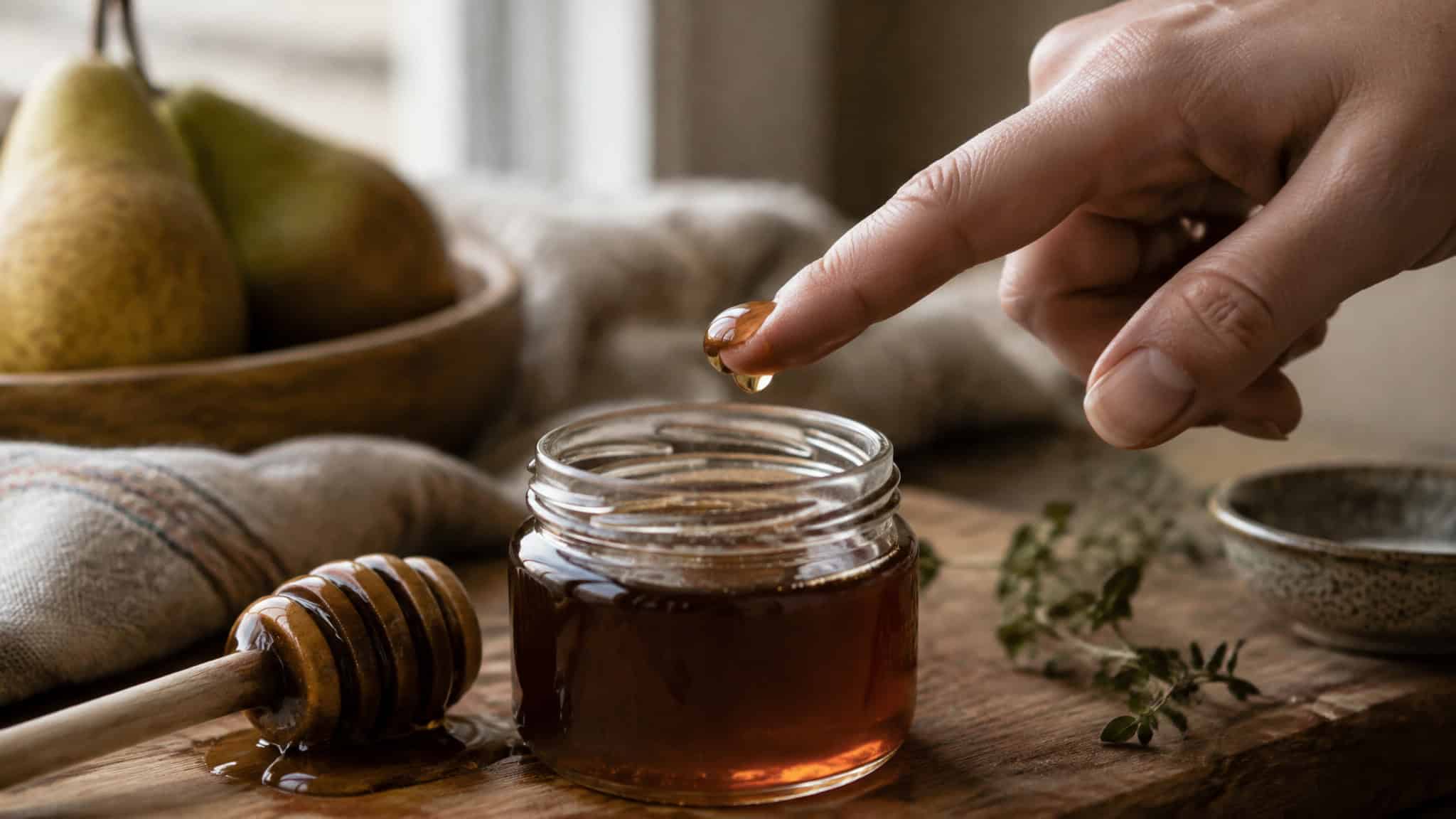 Mad Honey Dosage: Why a Teaspoon Isn't Always a Teaspoon 2 Pea-sized first-time mad honey dose on a fingertip showing the conservative starting amount
