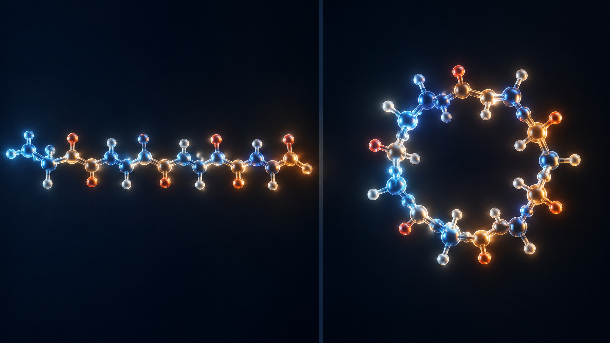 What Is MT1? The Peptide Behind Scenesse, Explained by Someone Who Used It a Decade Ago 3 MT1 linear chain compared with MT2 cyclic lactam ring structure side by side
