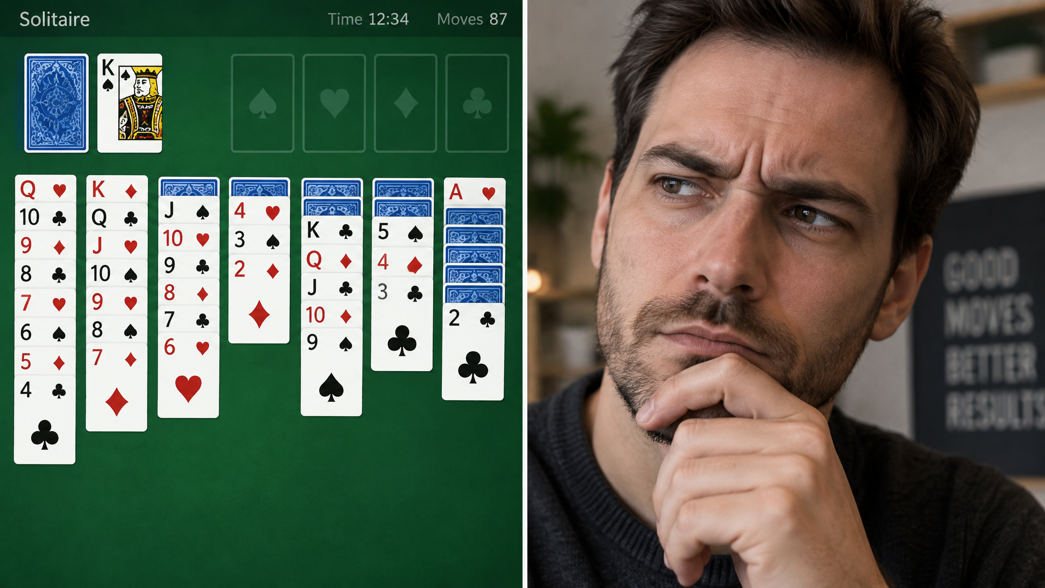 Benefits of Playing Solitaire: A Disciplined Mental Workout 4 Strategic thinking and patience required for complex solitaire hands.