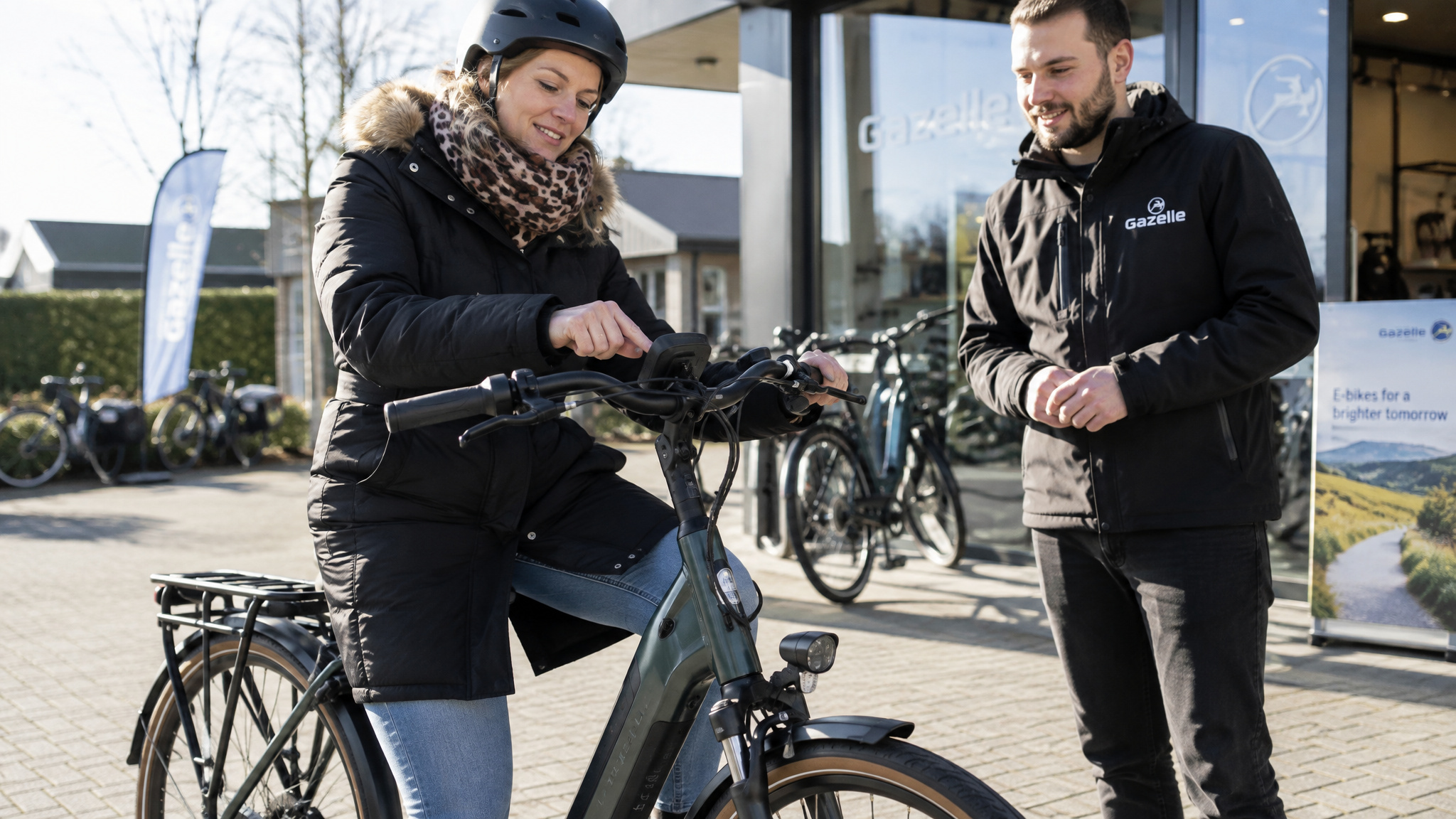 What to Look for When Buying an eBike: The Serviceability and UL-Safety Checks Most Guides Skip 4 Step-through e-bike frame fit and display controls during a dealer test ride