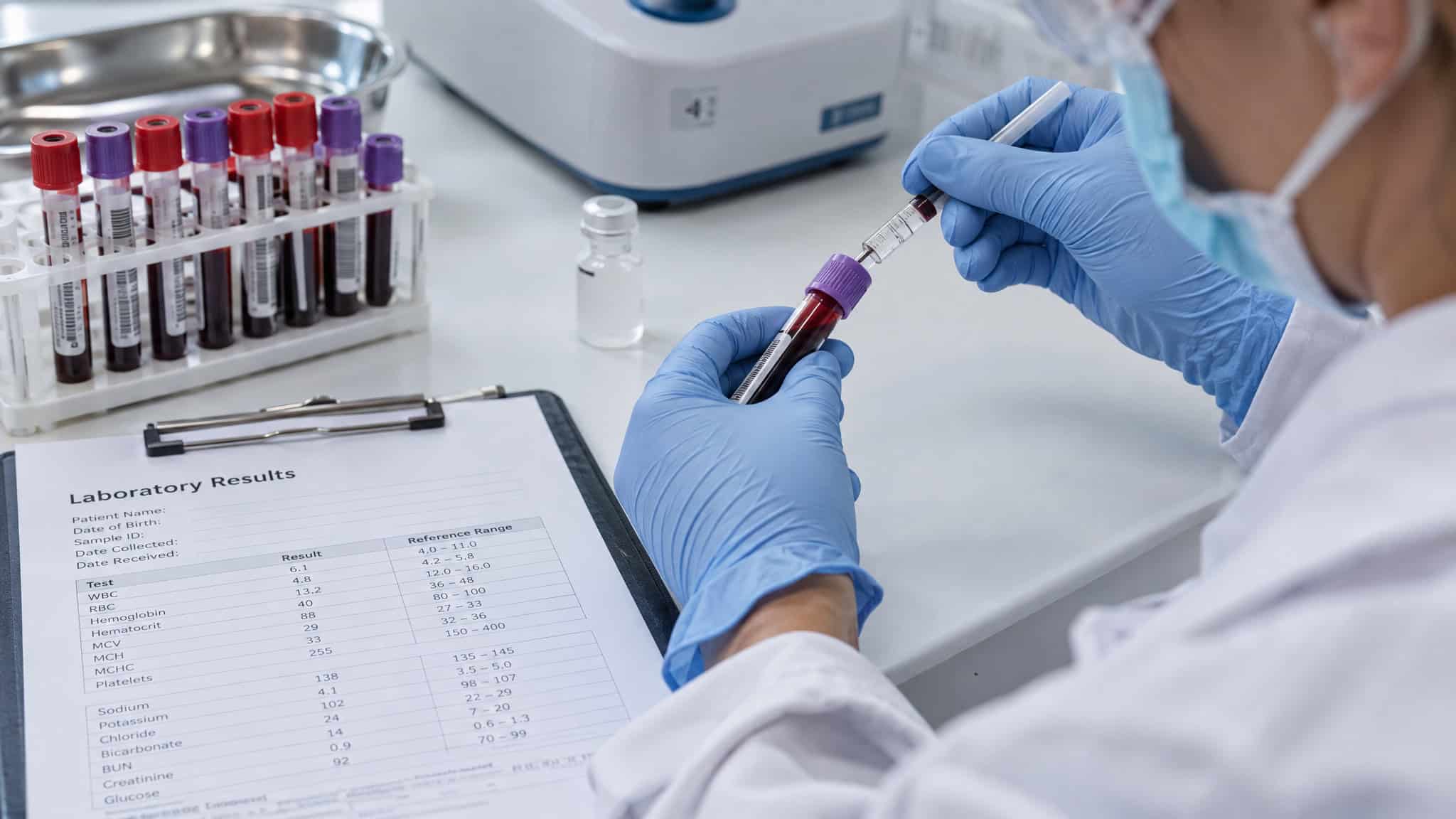 Is TRT Steroids? Technically Yes, Practically No — Here's the Dose Gap 3 Bloodwork and lab monitoring during clinician-supervised testosterone replacement therapy